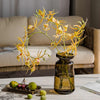 Artificial Orchid Flowers with Glass or Wood Vase