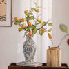 Artificial Wax Apple Bouquet with Ceramic Vase