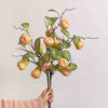 Artificial Wax Apple Bouquet with Ceramic Vase