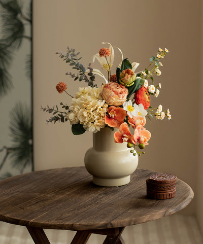 Artificial Flower Arrangement with Vase