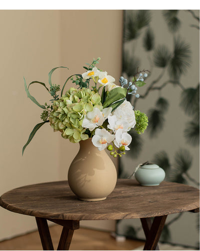 Artificial Flower Arrangement with Vase