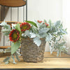 Artificial Dusty Miller Plant Flocked Silver Leaf Daisy