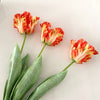 Realistic Fringed Faux Flower Moisture-Touch Parrot Tulip