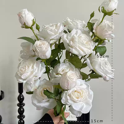 3-bloom roses with beautifully scorched edges