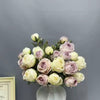 4-Bloom Scorched Edge Artificial Rose Arrangement with Vase