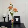 3-bloom roses with artfully scorched edges