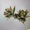 Two-Head Snow Lotus Artificial Flowers Green European Style Wilted Design