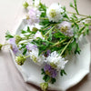 Artificial Flowers 3-Bloom Caucasian Pale Lavender