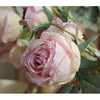 4-Bloom Scorched Edge Artificial Rose Stem