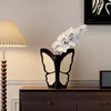 Artificial Butterfly Orchid with Decorative Butterfly Vase